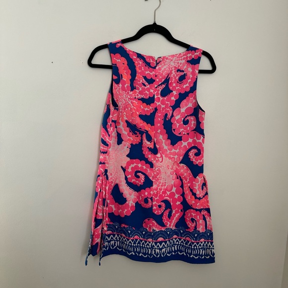 Lilly Pulitzer Donna Romper Ikat Blue M’ocean Octopus Print - Picture 5 of 5